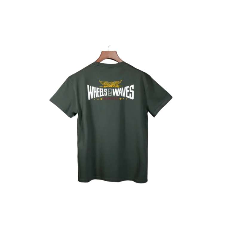 Tee-shirt Firebird Mc Jersey Logo Kaki Print Poitrine/dos