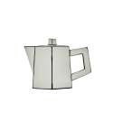 Tea Pot White/black Carte Blan