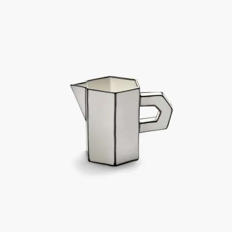 Jug White/black Carte Blanche