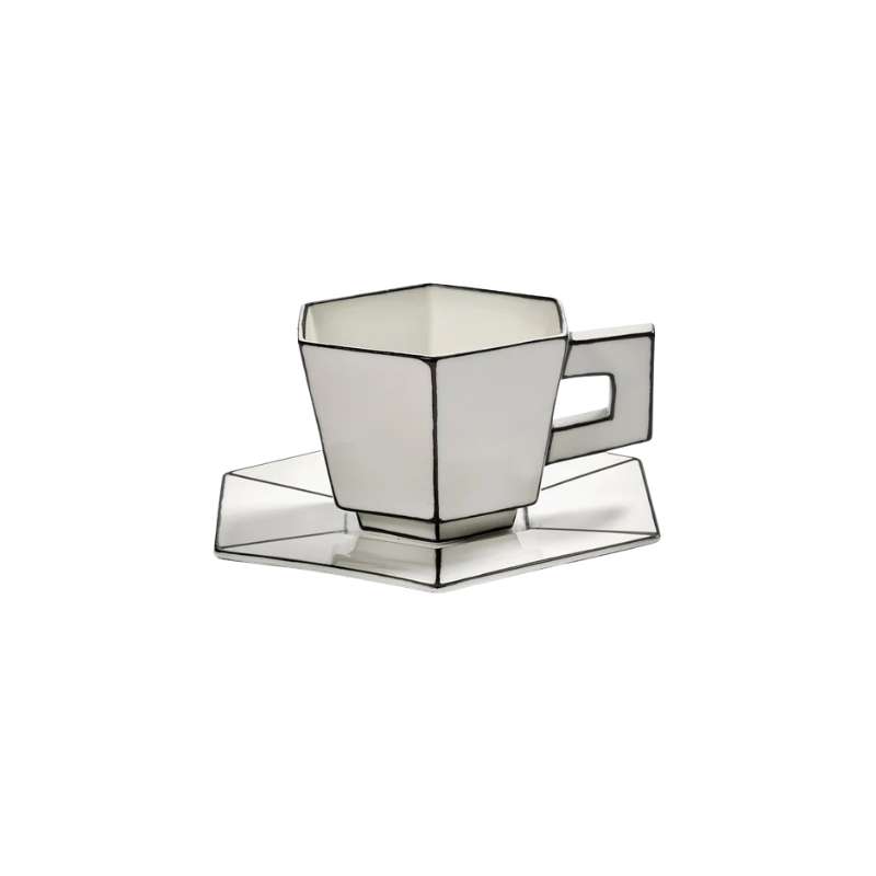 Cappuccino Cup + Saucer White/