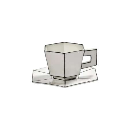 Cappuccino Cup + Saucer White/