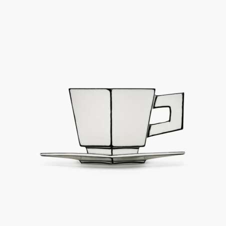 Cappuccino Cup + Saucer White/
