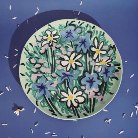 Assiette de service vert et bleu – SERAX