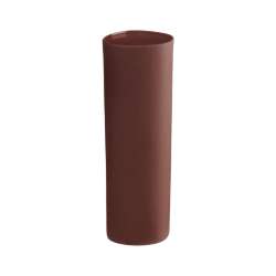Vase, Bordeaux Sq Lines And Sq D. 8 Cm, H. 25 Cm