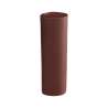 Vase, Bordeaux Sq Lines And Sq D. 8 Cm, H. 25 Cm