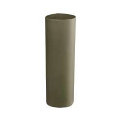 Vase, Olive Lines And Squar D. 8 Cm, H. 25 Cm