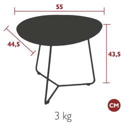 Table basse plateau amovible Cocotte - Fermob
