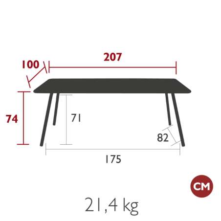 Table Luxembourg - Fermob