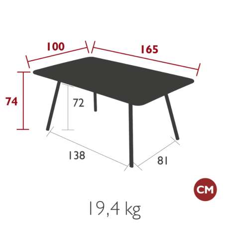 Table Luxembourg - Fermob