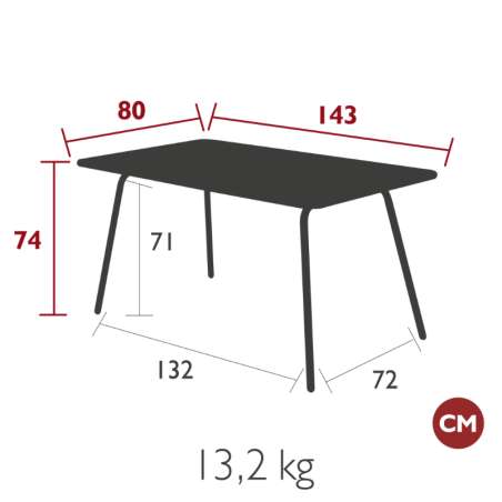 Table Luxembourg - Fermob