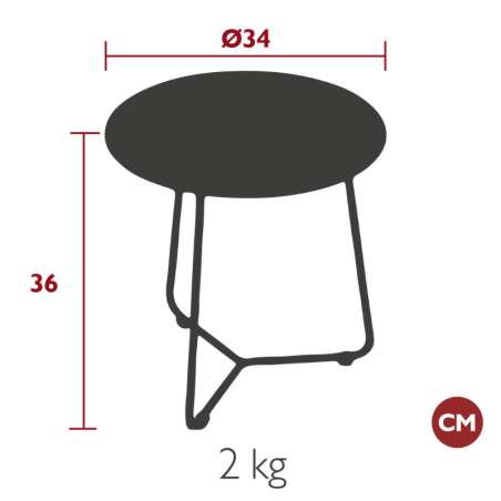 Table d'appoint Cocotte - Fermob