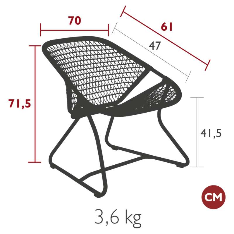 Fauteuil Bas Sixties