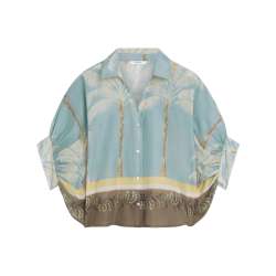 Blouse Palmtree Print