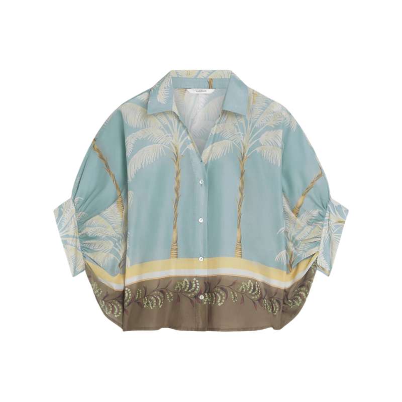 Blouse Palmtree Print