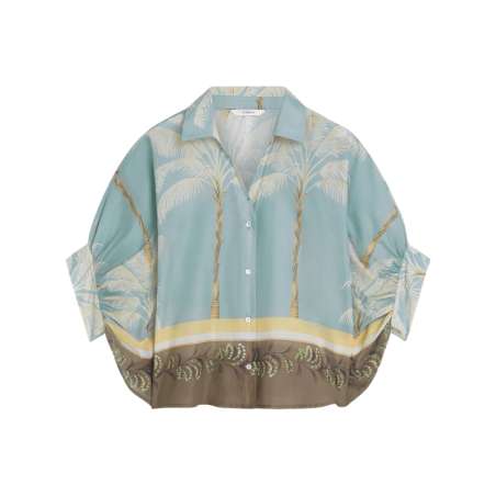 Blouse Palmtree Print