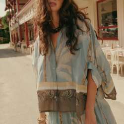 Blouse Palmtree Print