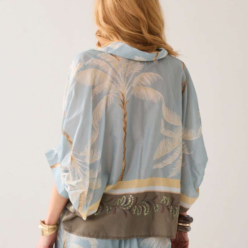 Blouse Palmtree Print