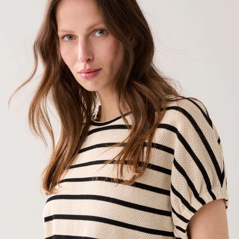 Top Striped Gauze