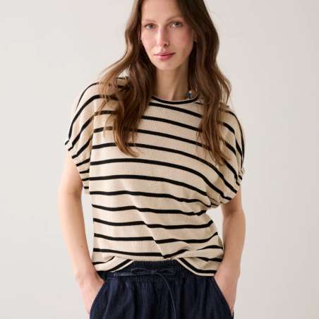 Top Striped Gauze