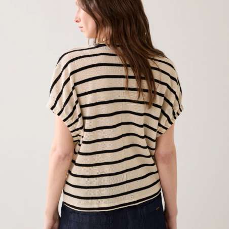 Top Striped Gauze