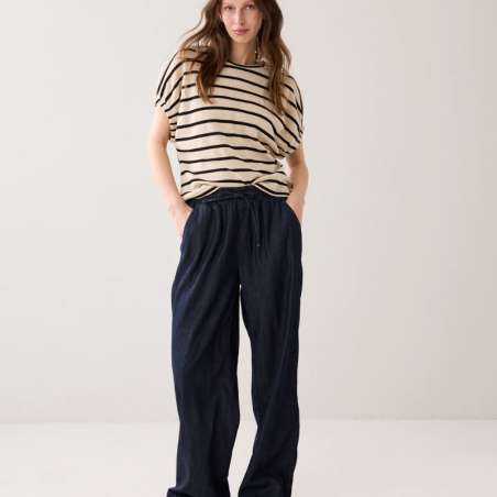 Top Striped Gauze