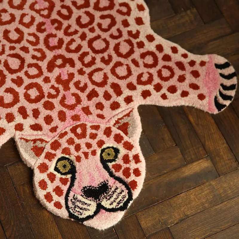 Tapis Pinky Leopard