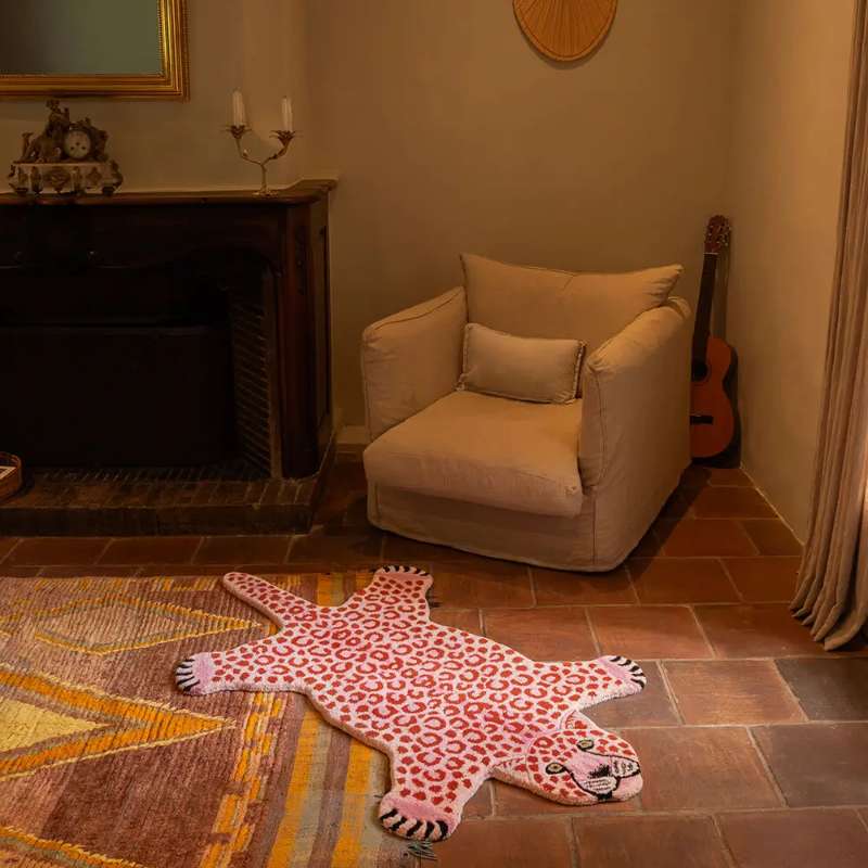 Tapis Pinky Leopard