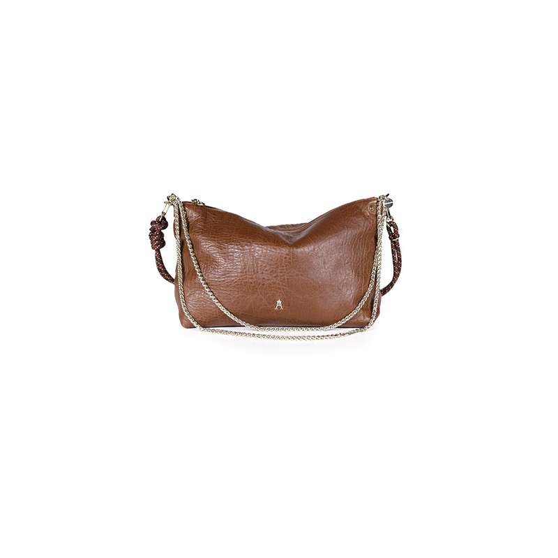 Sac Mallow en cuir d'agneau lavé - Craie CRAIE
