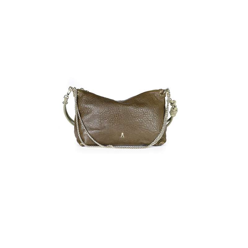 Sac Mallow en cuir d'agneau lavé - Craie CRAIE