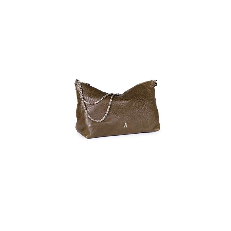 Sac Mallow en cuir d'agneau lavé - Craie CRAIE
