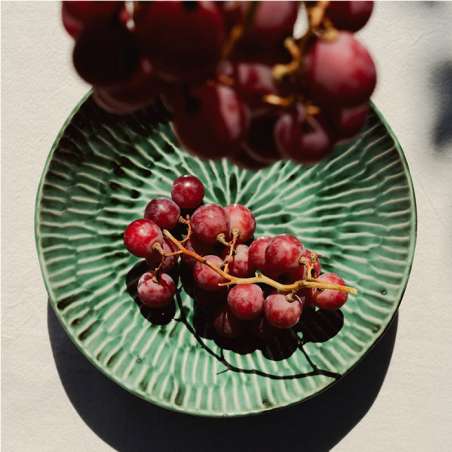 Deep Serving Plate Green Verde Lanza SERAX