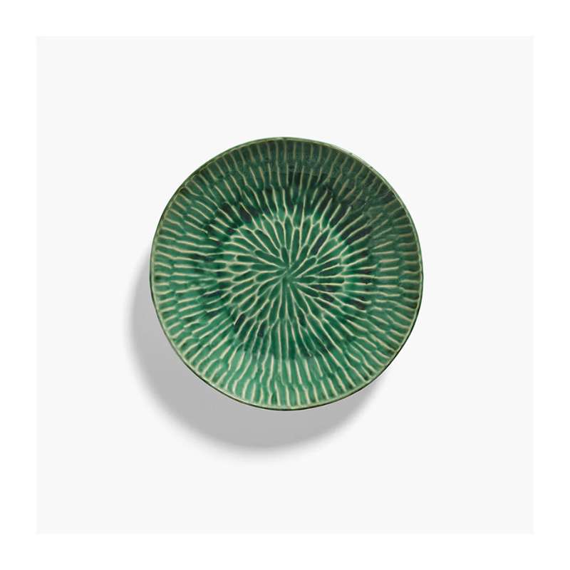 Deep Serving Plate Green Verde Lanza SERAX