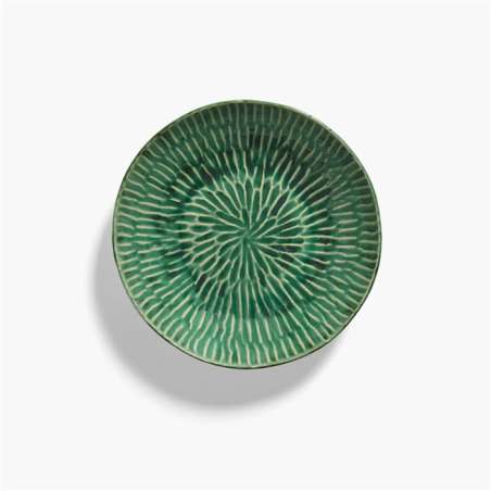 Deep Serving Plate Green Verde Lanza SERAX