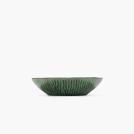 Deep Serving Plate Green Verde Lanza SERAX