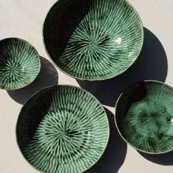 Serving Bowl Green Verde Lanza SERAX