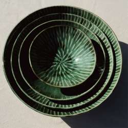 Serving Bowl Green Verde Lanza SERAX
