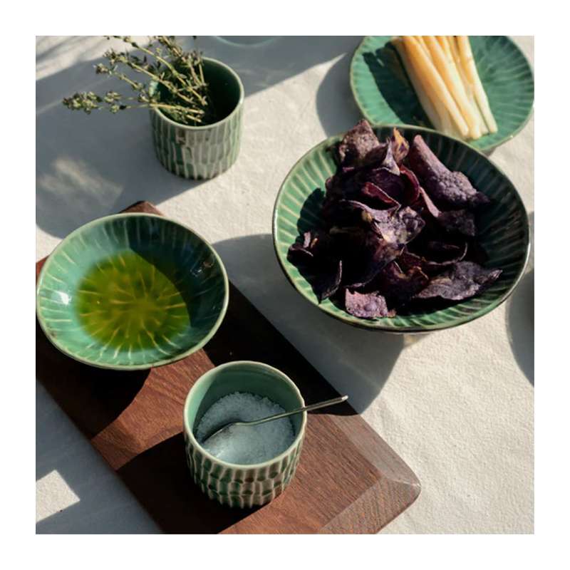 Soup Bowl Green Verde Lanza SERAX
