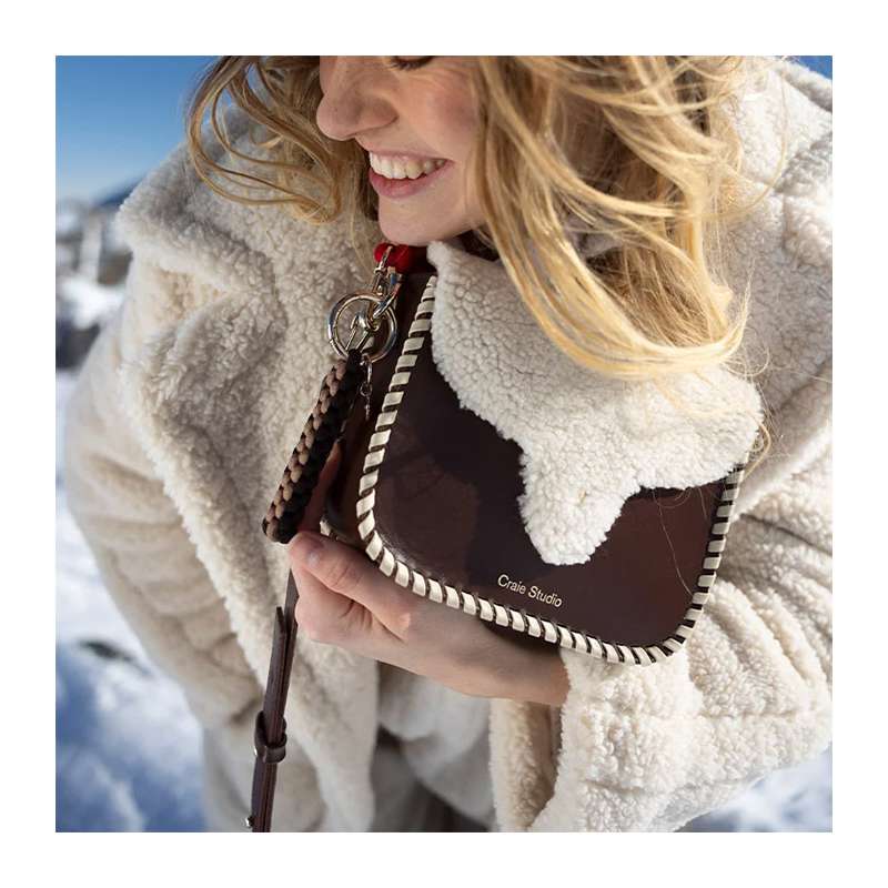 Sac West en cuir de veau - Craie CRAIE