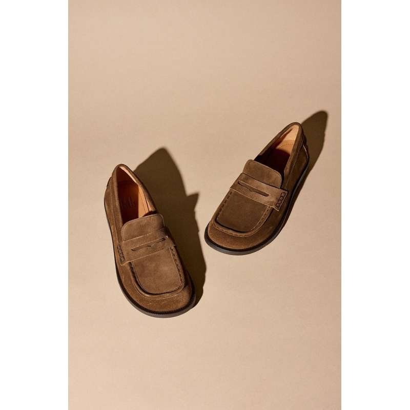 Mocassins en daim marron BILLI BI