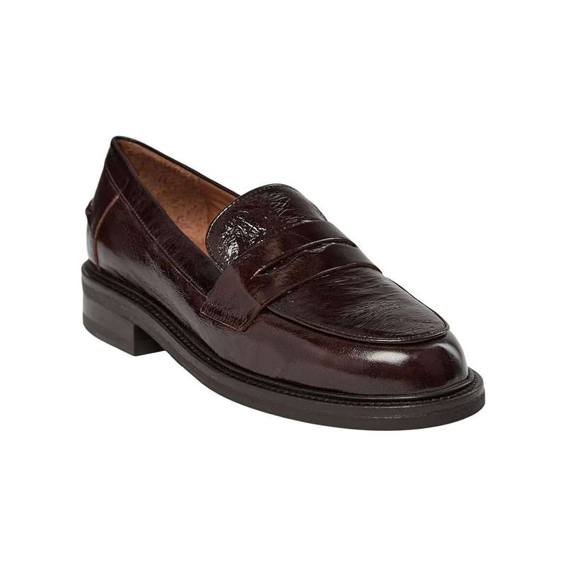 Mocassin Artisanal Cuir Bout Rond Découpe Avant BILLI BI