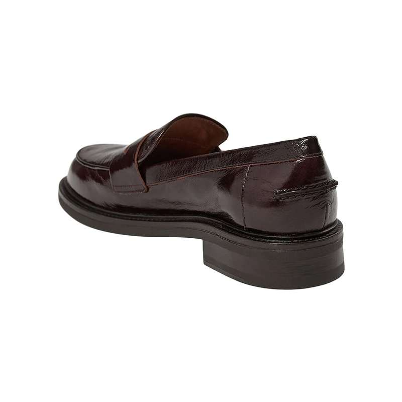 Mocassin Artisanal Cuir Bout Rond Découpe Avant BILLI BI