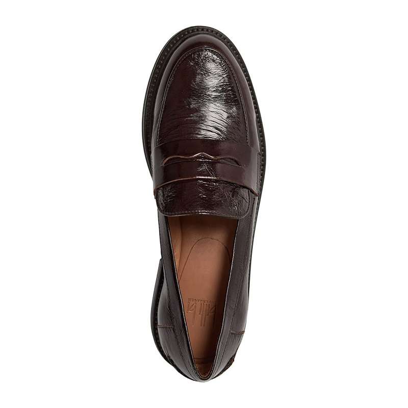 Mocassin Artisanal Cuir Bout Rond Découpe Avant BILLI BI