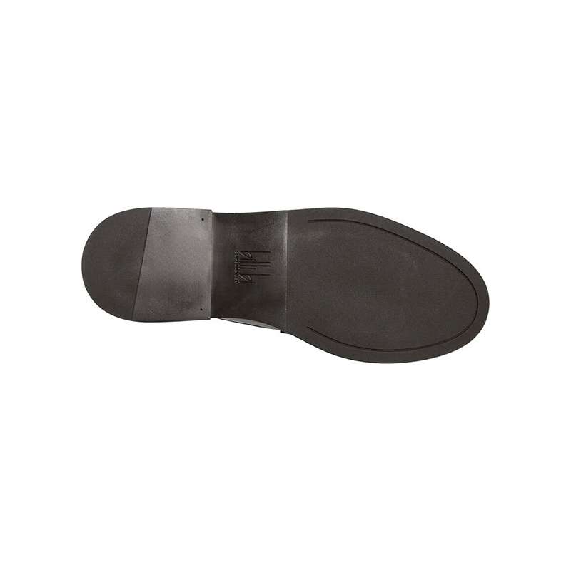 Mocassin Artisanal Cuir Bout Rond Découpe Avant BILLI BI
