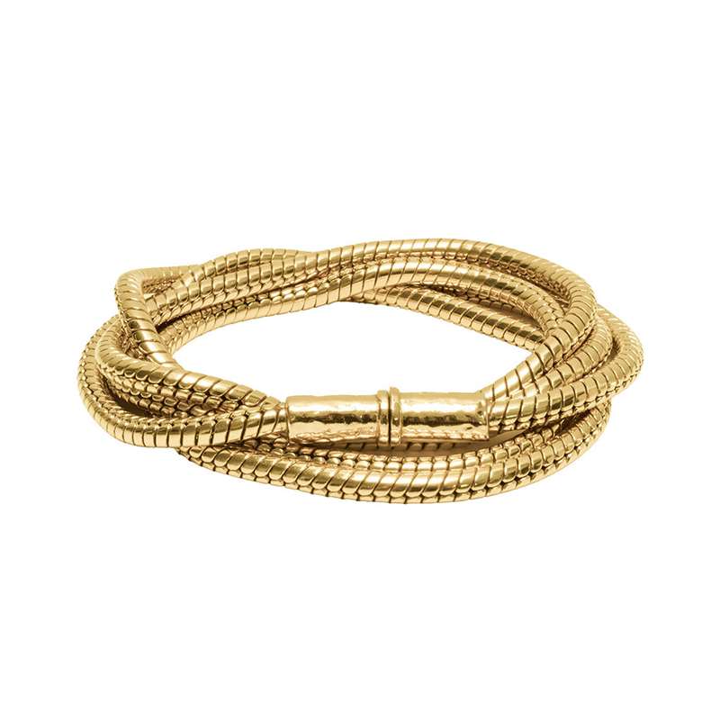 Sautoir Chaine Serpent Douilles Martelees SING A SONG