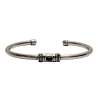 Bracelet Jonc Douille Martelée Pierres Naturelles SING A SONG