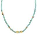 Collier Cordon Douille Martelé Pierres Naturelles SING A SONG