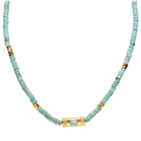 Collier Cordon Douille Martelé Pierres Naturelles SING A SONG