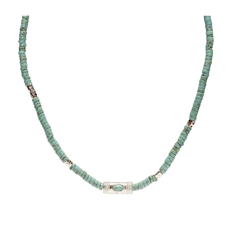 Collier Cordon Douille Martelé Pierres Naturelles SING A SONG