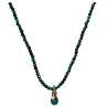 Collier Long Goutte Pierre Nat Facete Beliere Corde Guitare SING A SONG