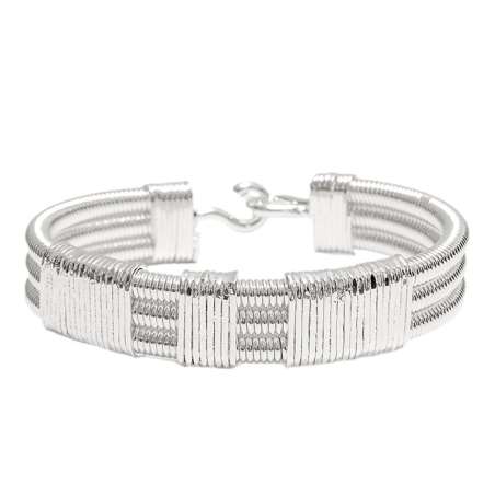 Bracelet 3 Corde De Basse Big Fermoir Crochet SING A SONG